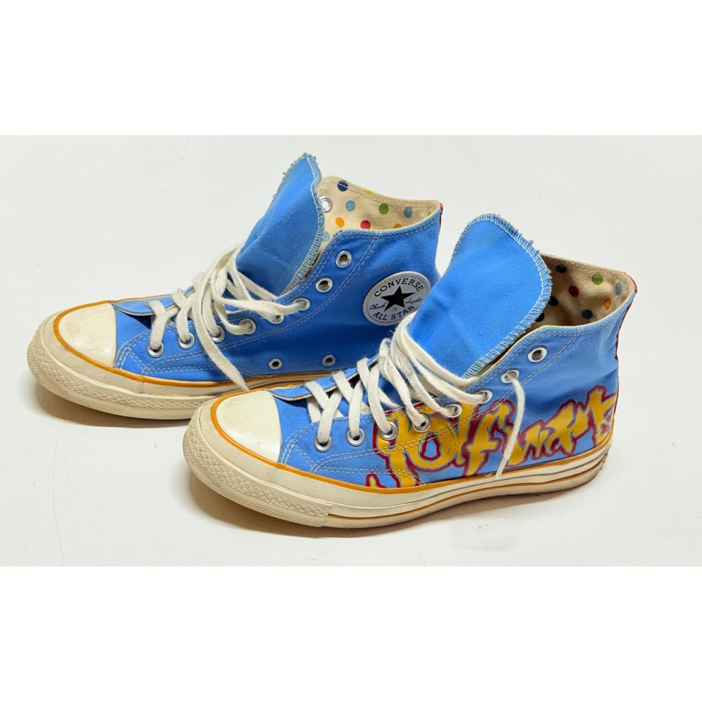 Converse Chuck Taylor All Star High Top Mens 7.5 Golf Wang Blue Polka Dot Shoes